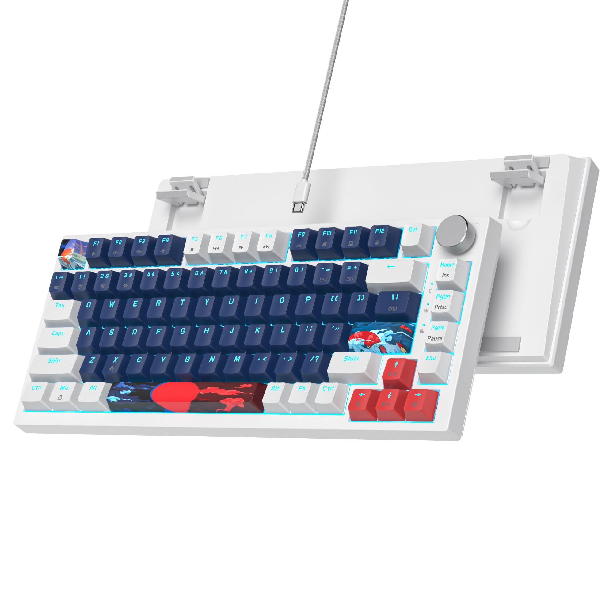 Clavier de jeu mécanique 82 touches RVB pour ordinateur portable - 8