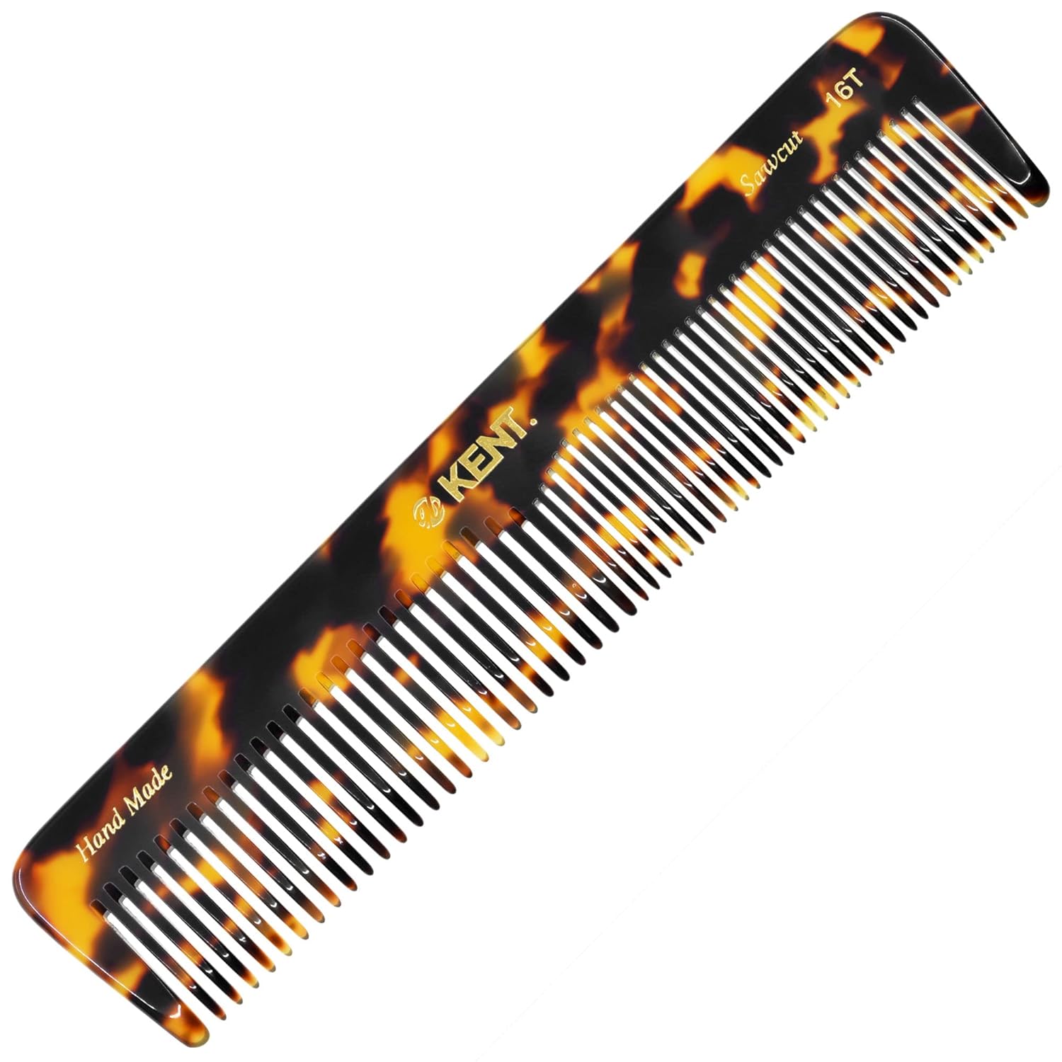 Kent 16T Fine Tooth Comb and Wide Tooth Comb/Beard Comb