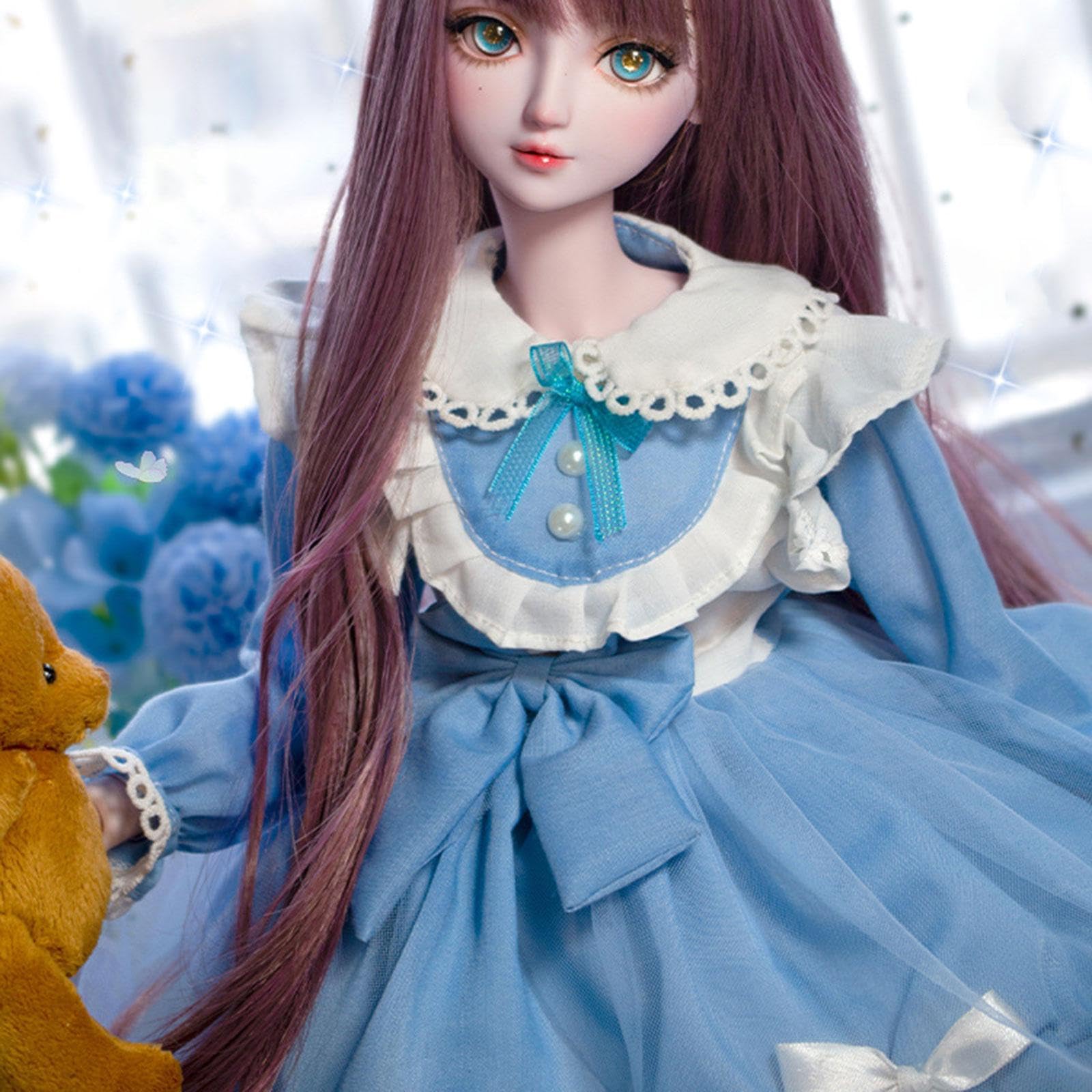 Abiti Bjd Dolce Per Fotografia E Cosplay,Blu 25cm