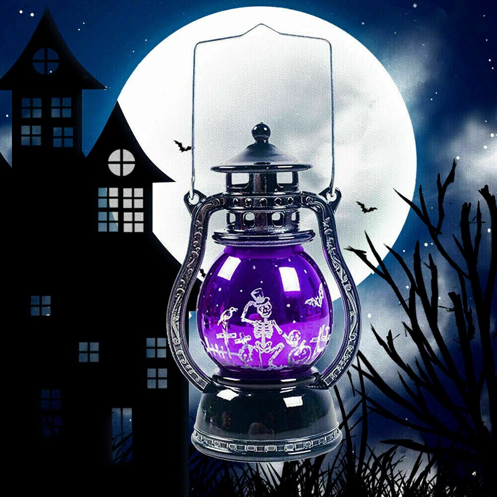 Lampka nocna w stylu vintage latarnia dyniowa, miękka lampa dekoracyjna LED na imprezy Halloween, jesienne zbiory i jesienne ozdoby domowe