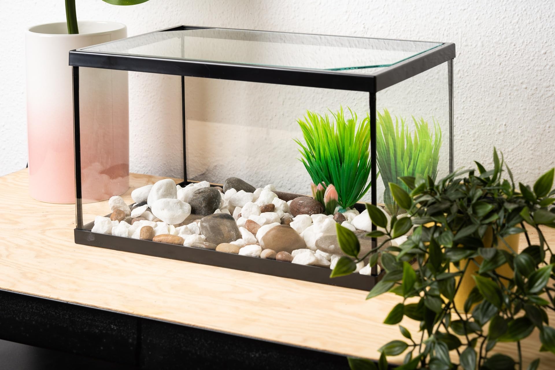 Acuario PECERA DE Cristal para Peces 38 litros