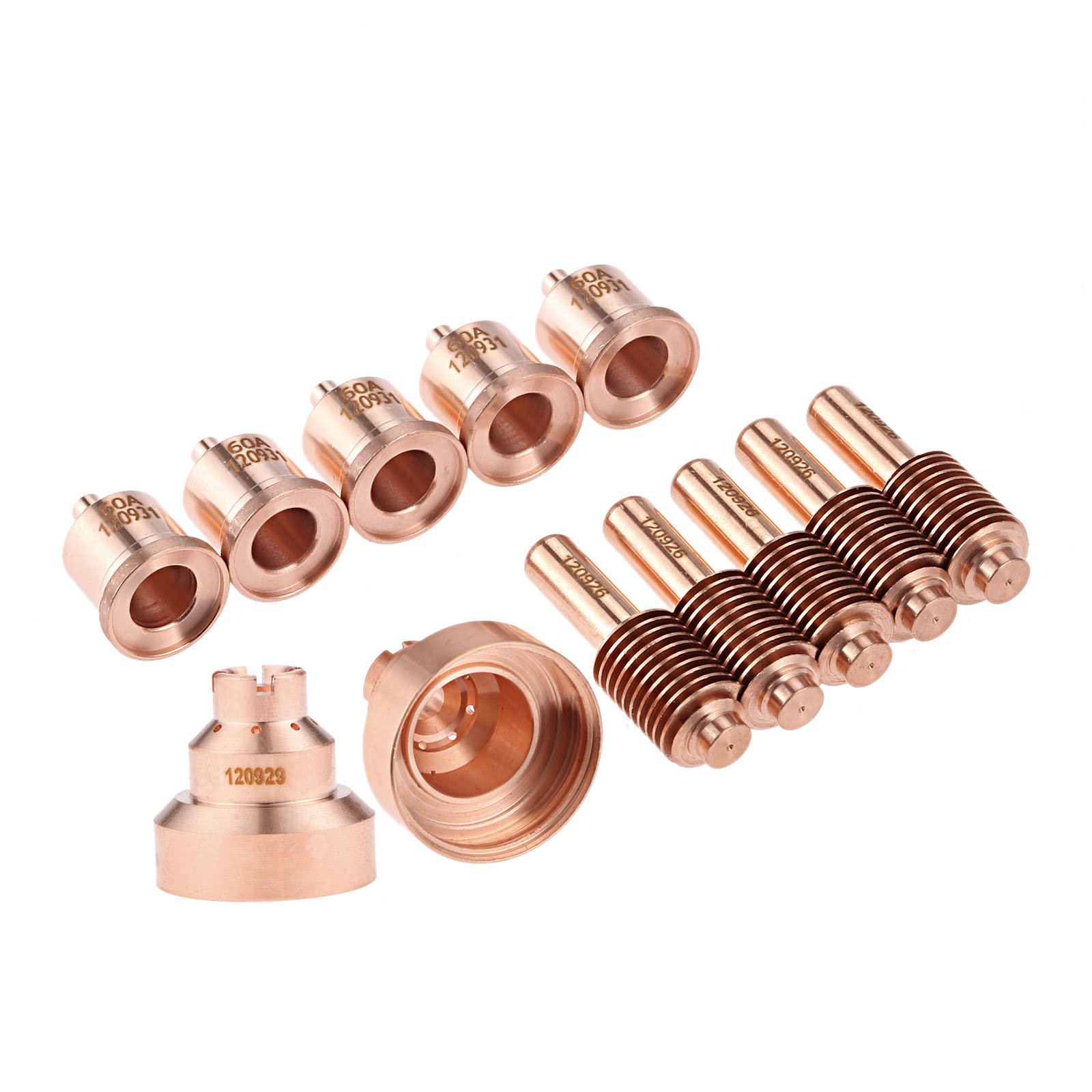 Mtsooning 12-Piece Plasma Consumable Kit – Shield 120929, Nozzle 120931, Electrode 120926 For PMX1000/1250/1650 & RT60/80