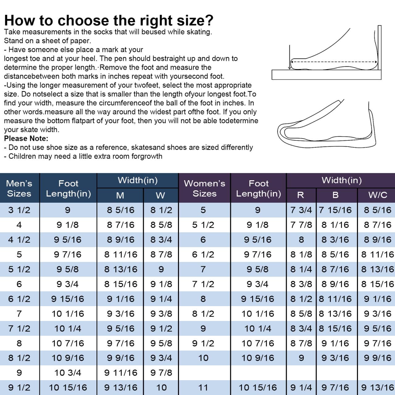 Eiskunstlaufschuhe für Anfänger - Weiß Bequeme Leder Schlittschuhe für Damen, Herren, Jungen & Mädchen (Größe größer 1 Größe)