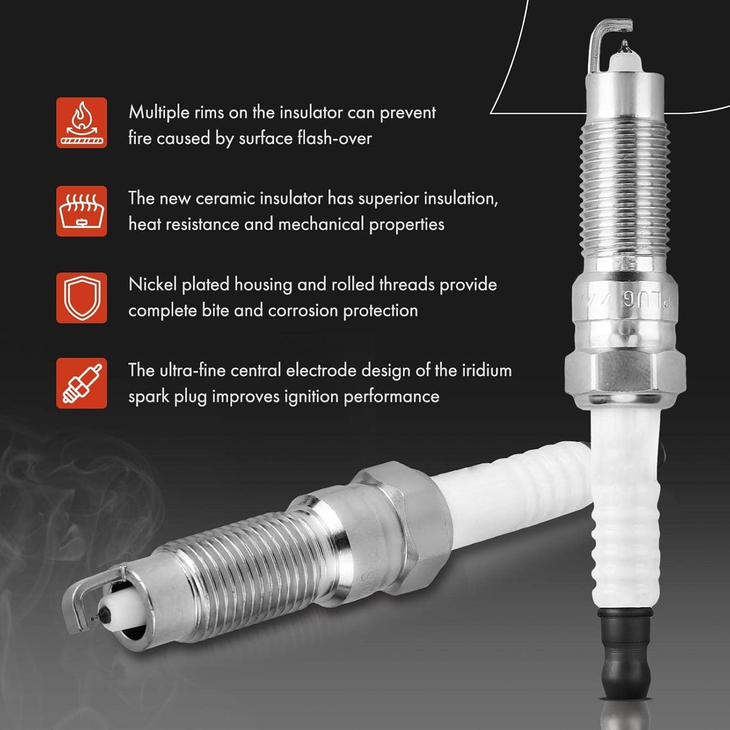 A-Premium Ignition Coils and Spark Plugs Kits Compatible with Ford F-150, F-250/F350 Super Duty, Explorer, Mustang, Expedition & Lincoln Navigator & Mercury Mountaineer, 4.6L 5.4L 8-PC Set