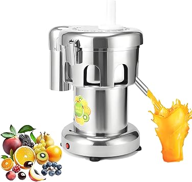 Heavy Duty Centrifugal Juicer Machine Commercial Juice Extractor, 370W/550W Electric Citrus Juicer Squeezer, Both Fruit and Vegetable