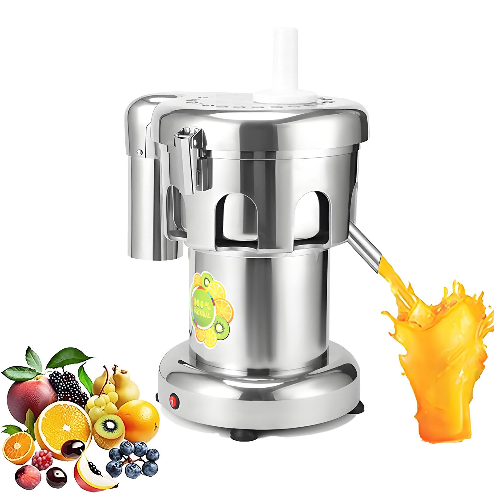 Extracteur De Jus Professionnel, Centrifugeuse Robuste, En Fonte d'Aluminium Et Acier Inoxydable, pour Jus De Fruits Et Légumes - Extracteur De Jus De Qualité Industrielle,A2000
