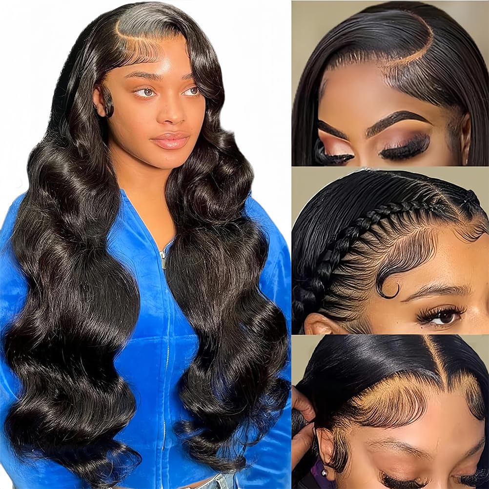 Smilulu 26 Inch 13x4 Lace Front Wigs Human Hair Body Wave Lace Front Wigs Human Hair Pre Plucked 13x4 Hd Lace Frontal Wigs Human Hd Lace Front Wigs