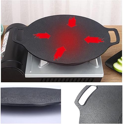 Miniatura 6 de Sartén eléctrica multifuncional para hornear con piedra médica, sartén antiadherente, sartén coreana eléctrica, sartén para parrilla de piedra