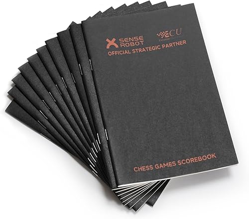 SenseRobot Chess Scorebook, Official ECU Strategic Partner Chess Notation Book f