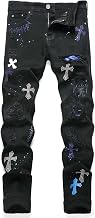 Men's Slim Fit Ripped Jeans - Stretch Denim Pants for a Casual and Urban Look, Ideal for All Seasons