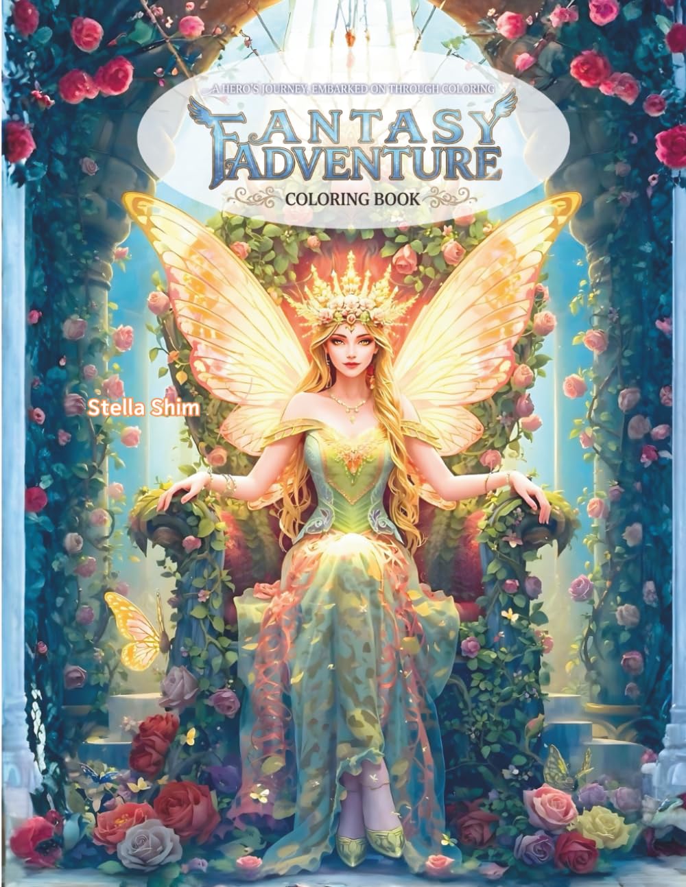 Fantasy Adventure Coloring Book for Adults and Kids, Bold and Easy, Simple and Big