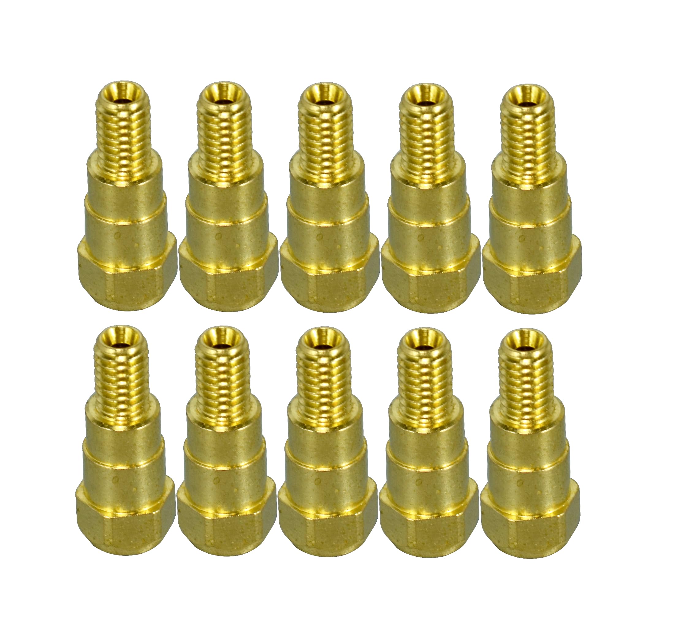 RIVERWELD MIG MAG Contact Tip Holder 142.0003 Brass Consumables Fit 24KD MB24 CO2 Welding Torch Pack of 10