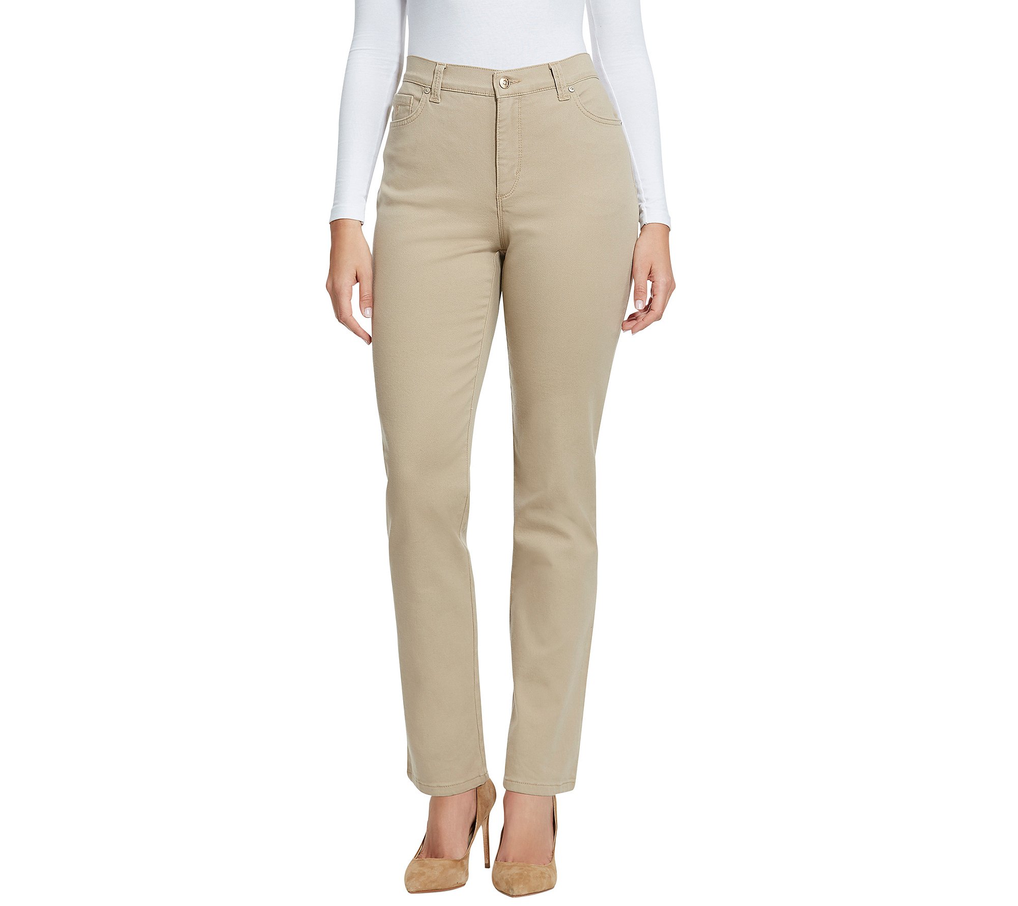 Gloria Vanderbilt Womens Amanda Classic High Rise Tapered Jean Petite