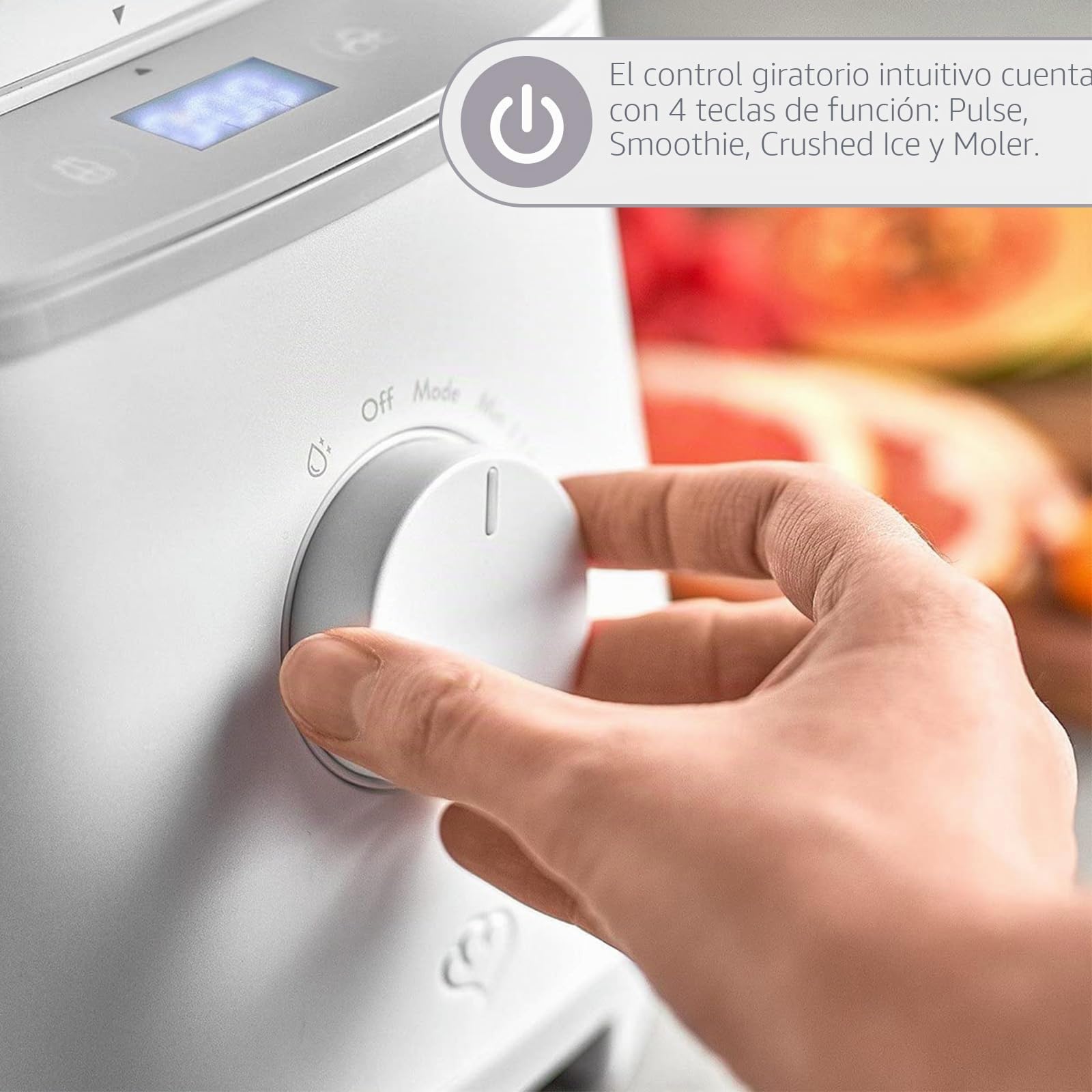 SPRINGLANE mezclador de alto rendimiento Hanno 2000W, 32.000 RPM (blanco, con recipiente mezclador)