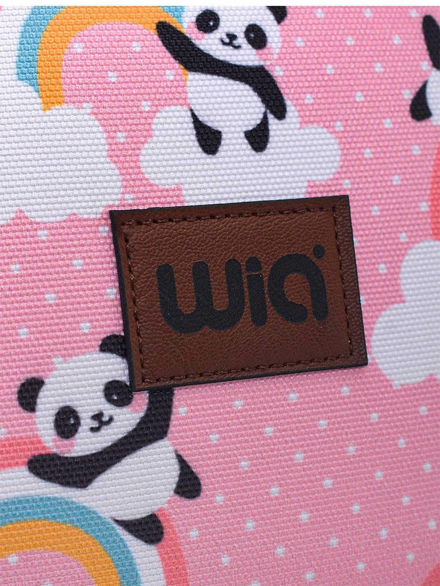 Pembe Panda Eğlenceli Baskı Tek Bölmeli Kreş Çanta