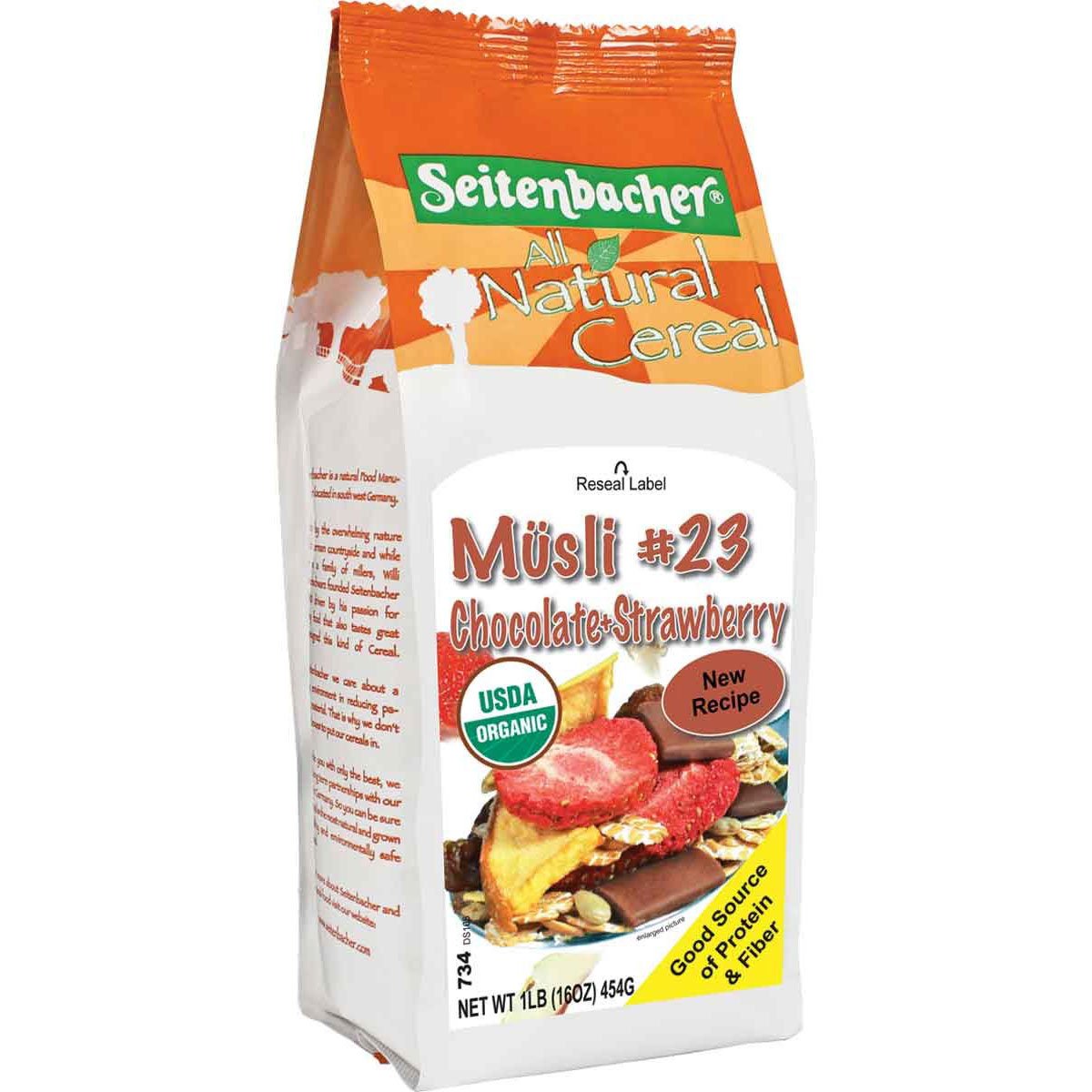 Seitenbacher Muesli 23Chocolate and Strawberries 1 lb bag