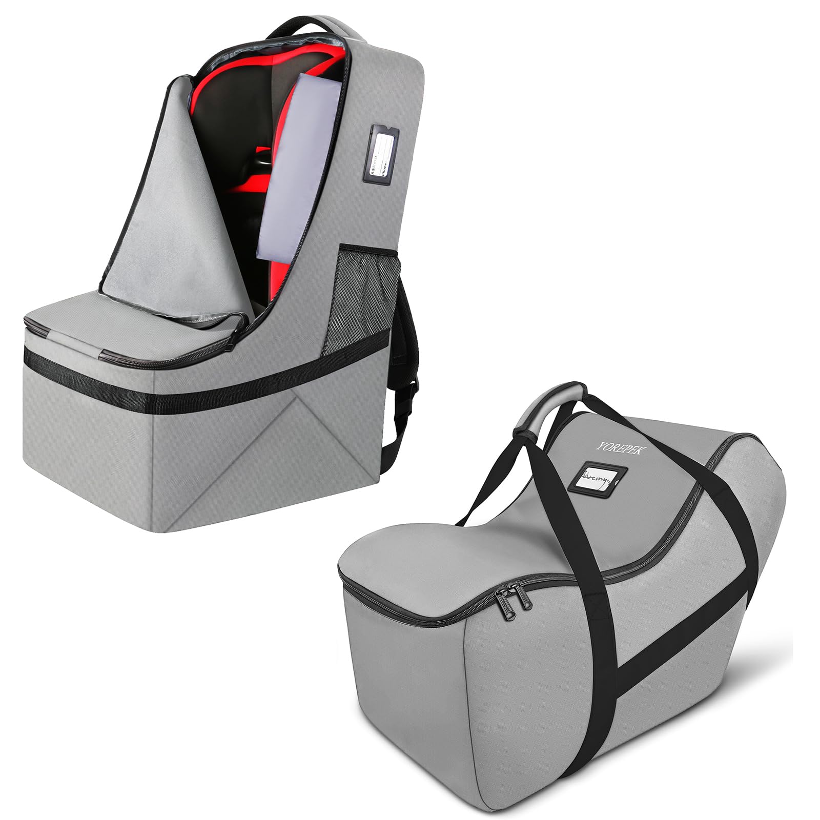 YOREPEK Infant Car Seat Travel Bag Compatible with UPPAbaby MESA V2 and Base, fits for Nuna Pipa Car Seat and Base,Gate Check Car Seat Travel Bag, Carseat Cover for Airplane Travel