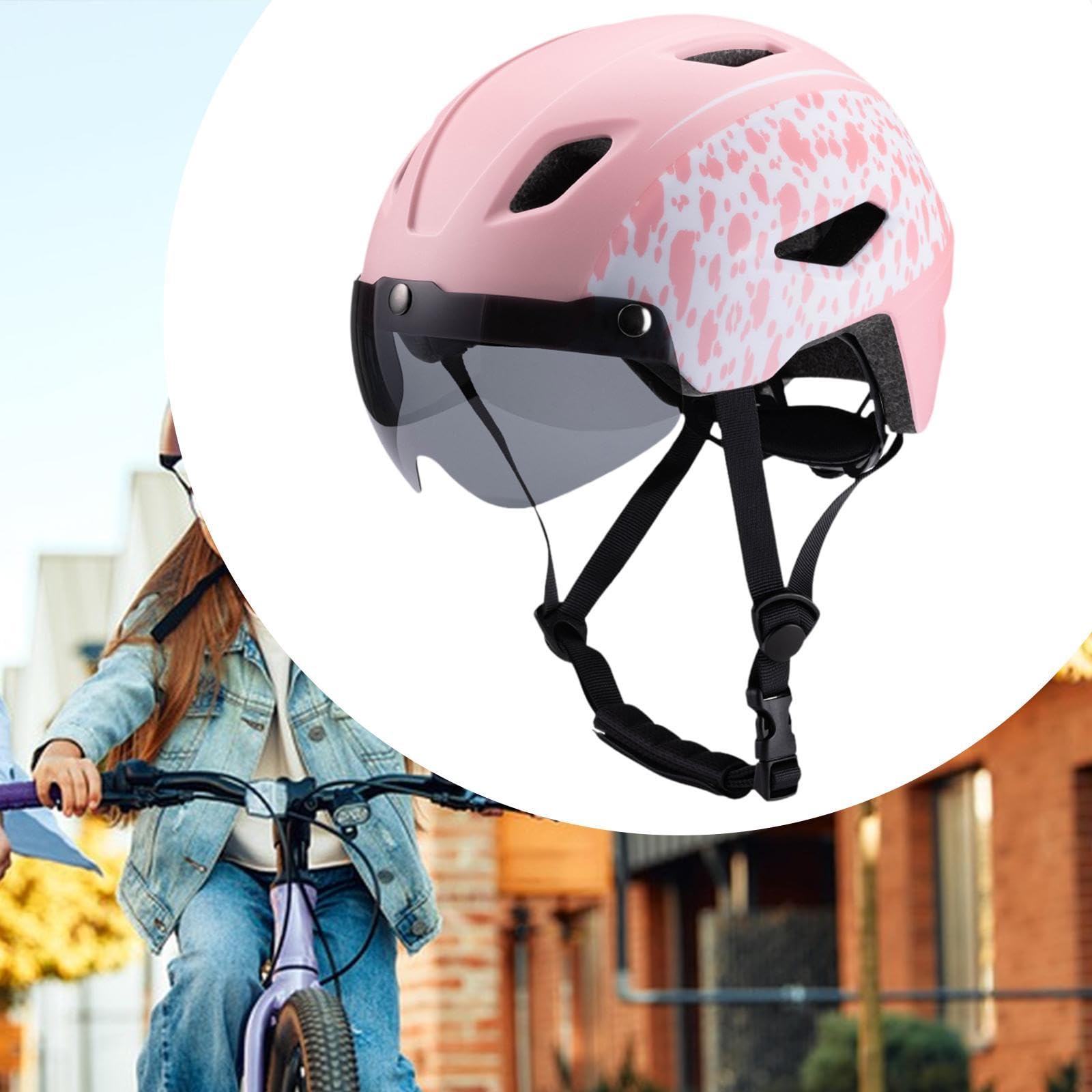 Casque de vélo pour Enfants, Ajustable avec visière, Parfait pour Les Sorties à vélo