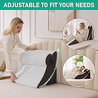 Vista 4 de 4PCS Wedge Pillow Set for After Surgery, Orthopedic Bed Wedge Pillow for Back Pain Relief, Sitting Up in Bed, Acid Reflux, Adjustable Post Surgery