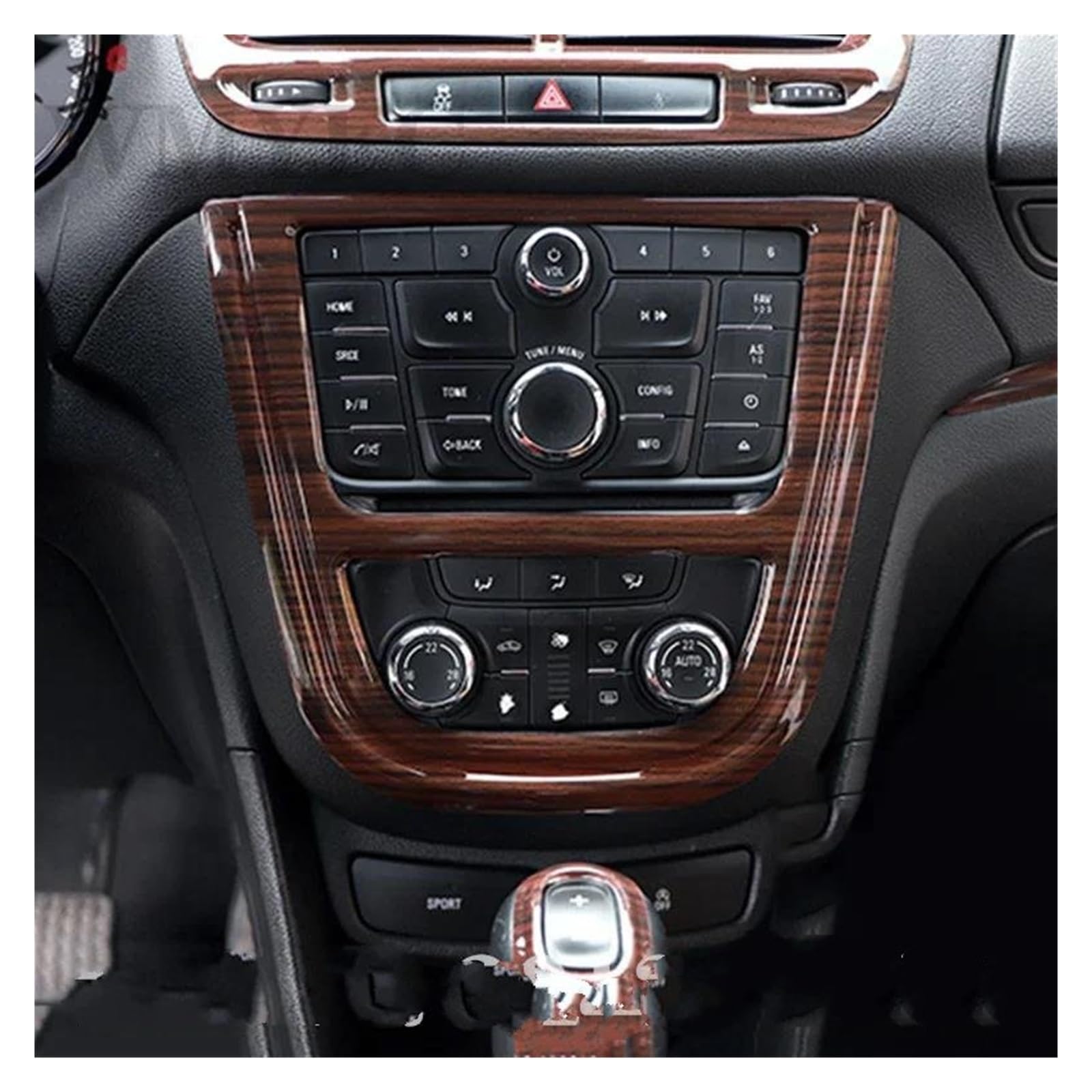 Mittelkonsole Verkleidung Für Opel Mokka 2013-2016 - Edelstahl Armaturenbrett Abdeckung