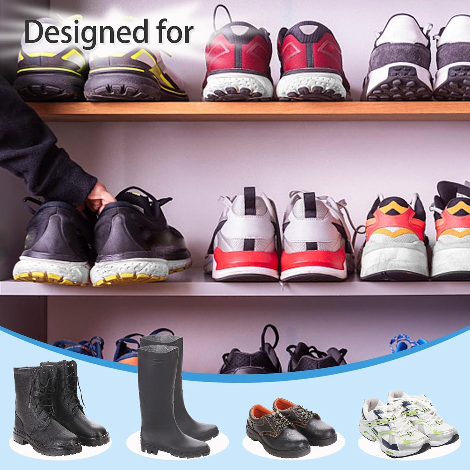 5 Pairs Breathable Cushioned Insole Ultra-Soft Cushioned Walking Comfort Insole Double Latex Foam Perforated Insole Cuttable Replacement Insole for Men 7-11 Woman 2-8(Black,White) - Image 5