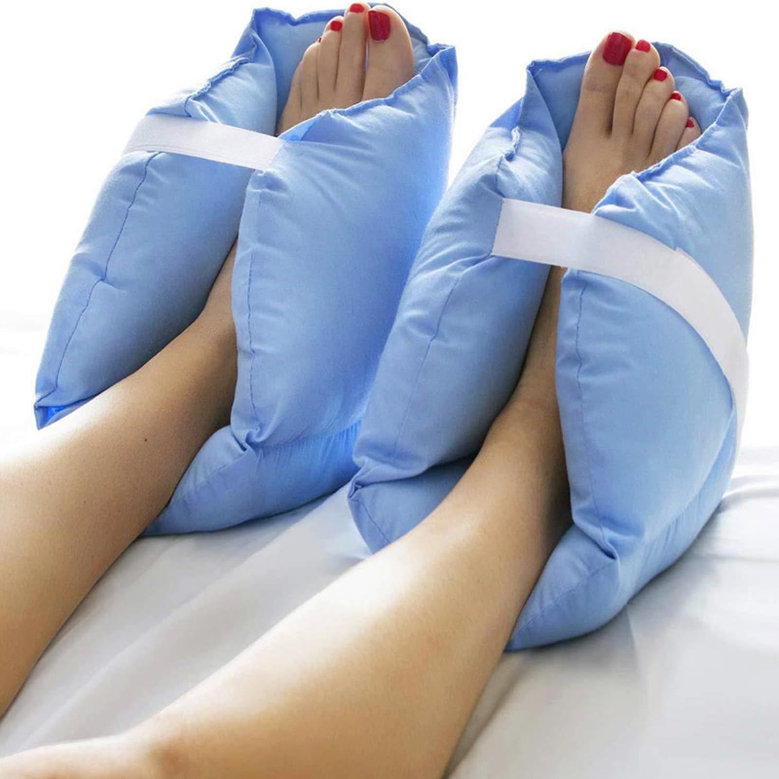 Oreiller Protecteur De Coussin De Talon D'assistance, Oreiller De Pied Doux Pour Les Escarres Et Les Escarres De Lit, Coussins De Talon Pour Soulager La Douleur Au Talon