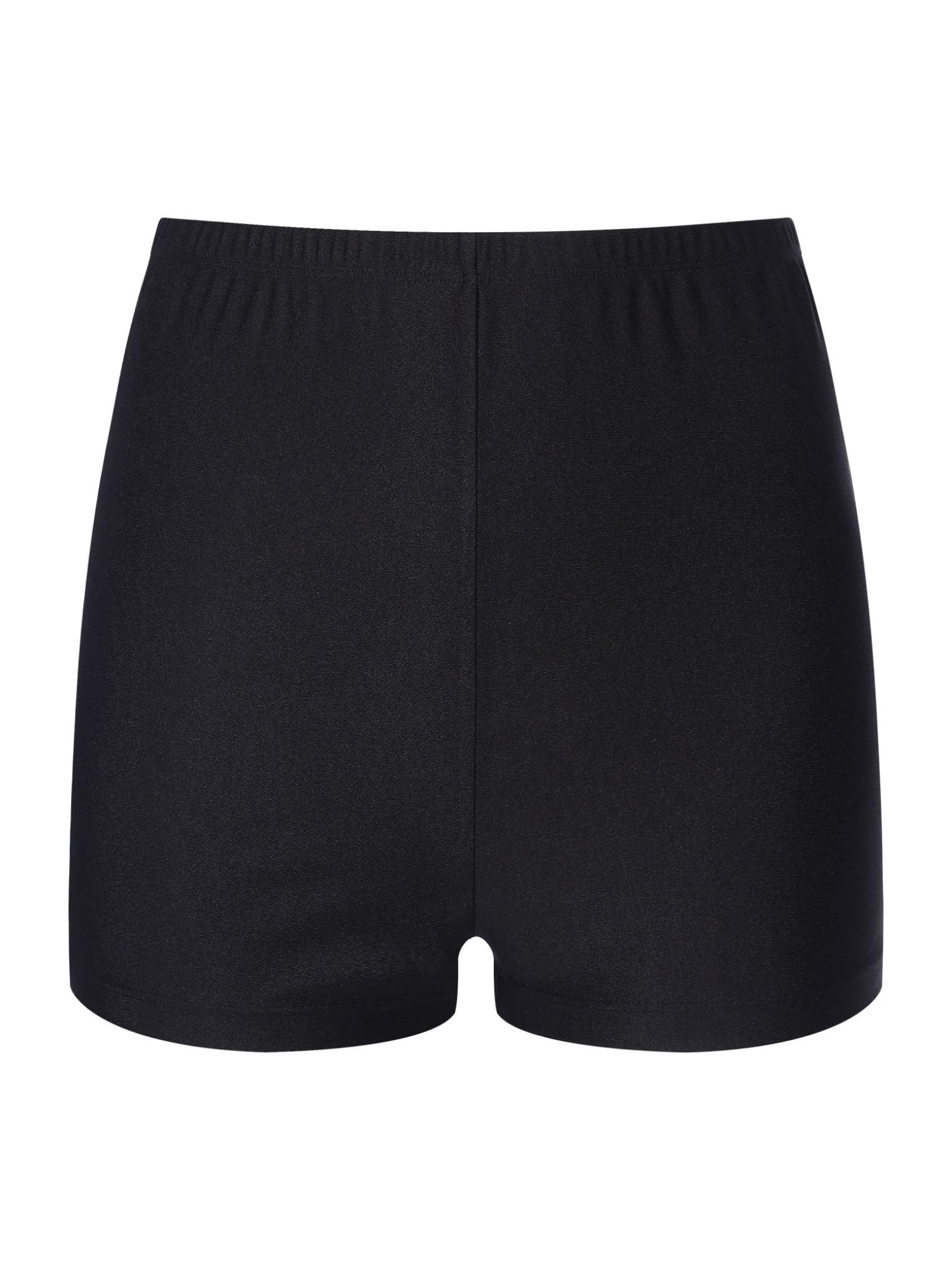 Damen Turnanzug Langarm Gymnastikanzug Strass Glitzer Ballettanzug Stehkragen Ballett Trikot Tanzbody + Tanz Shorts Turn Outfit