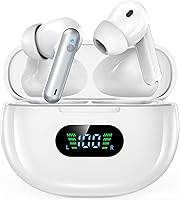 Rechargeable Bluetooth Hearing Aids for Seniors - 5 Volume Levels, 8Hr Battery, Noise Reduction, Stylish Earbuds