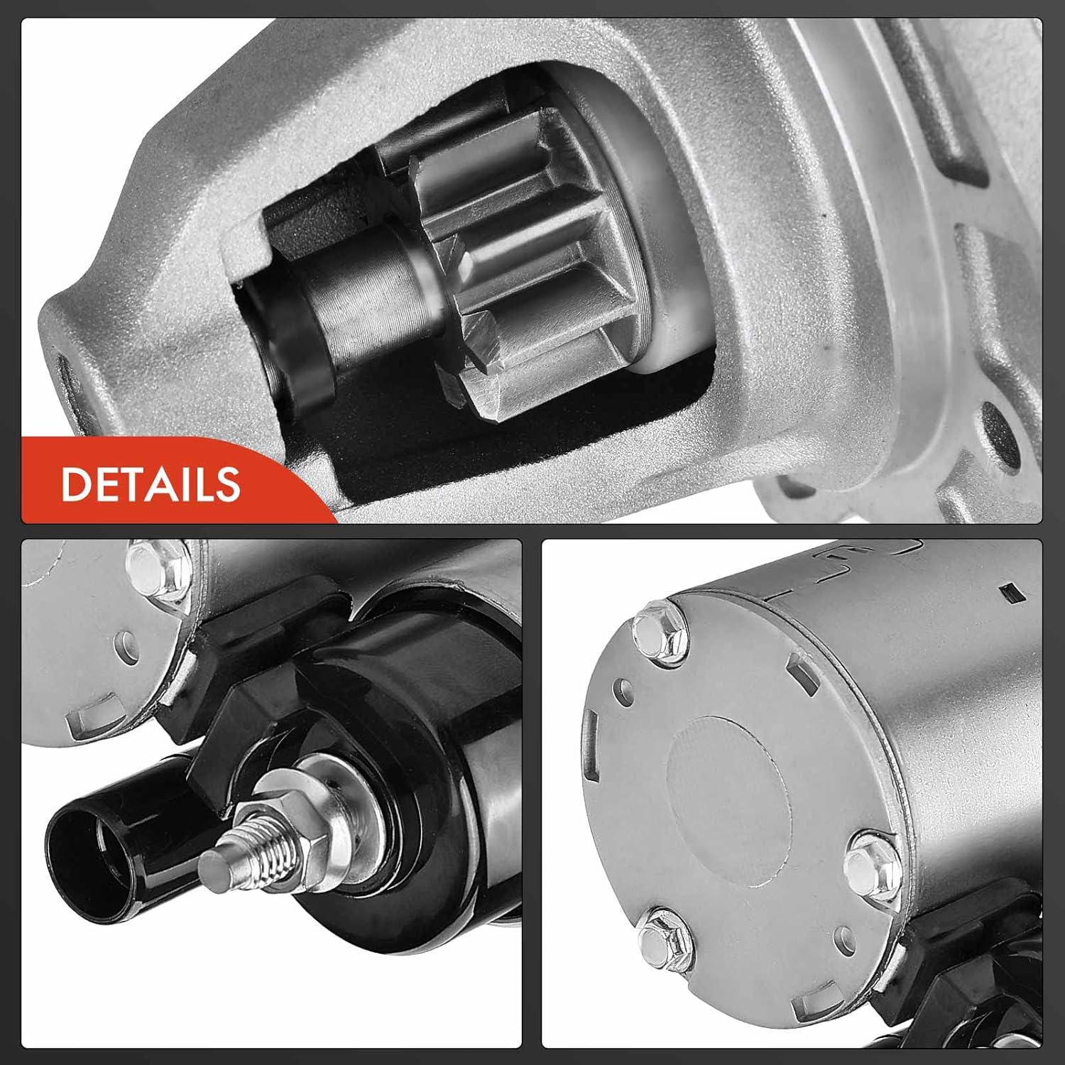 A-Premium Starter Motor [PMGR|12V|1.3KW|9T|CW] Fit for Chrysler 300 & Dodge Challenger Charger 17-22 & Ram 1500 15-22 & 1500 Classic 19-22 & Jeep Wrangler 12-17/20-22, V6 3.6L, # 56029852AA