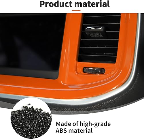 Miniatura 7 de JWWY Consolas centrales de cargador, tablero de salpicadero, marco de pantalla de navegación de DVD, cubierta de instrumento para 2015-2024+Dodge