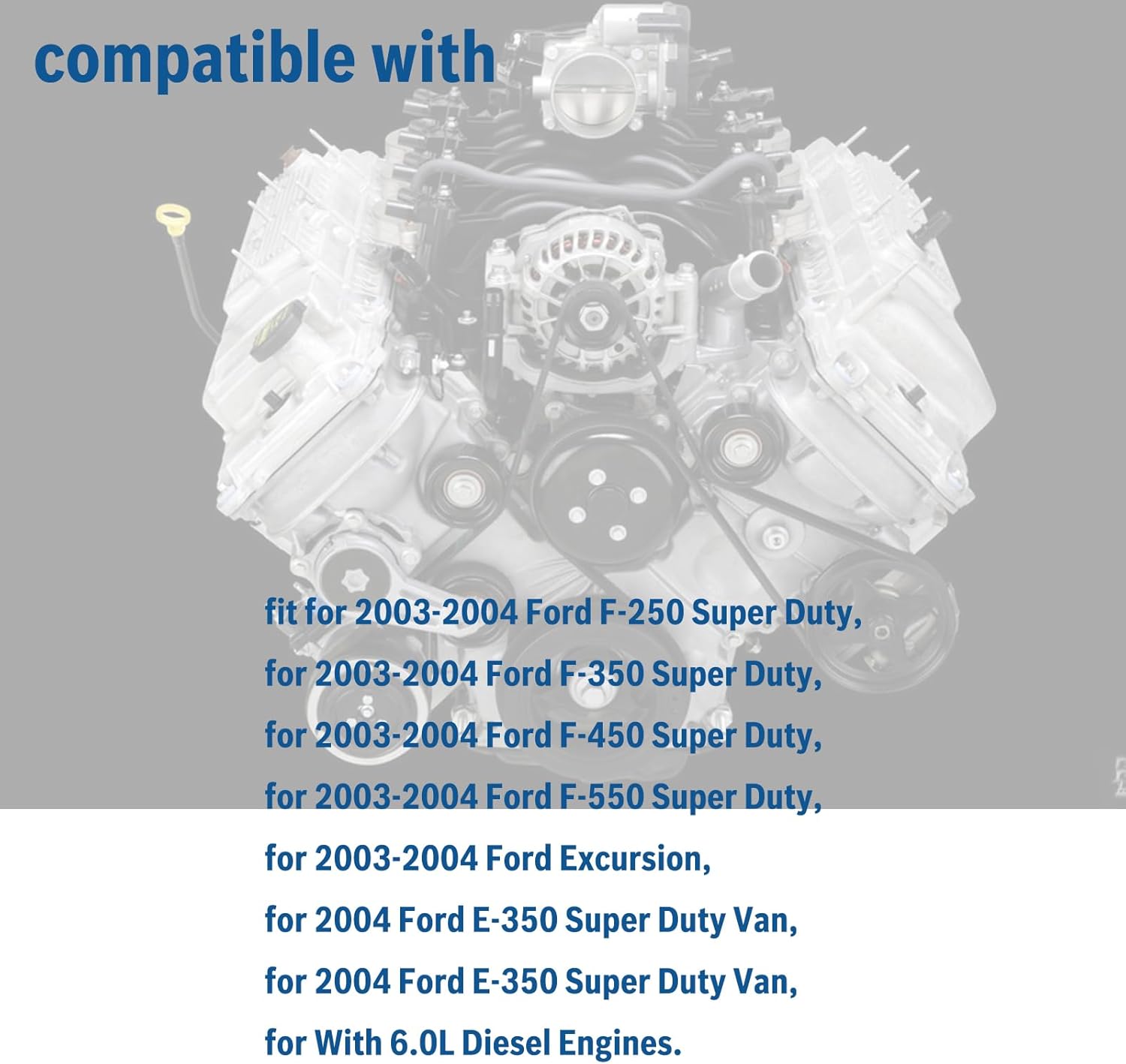 High Pressure Oil Pump Fits for Ford 2003-2004 6.0 L F-250 F350 F450 F-550 Super Duty,Fits for Ford Excursion 2003-2004,Fits for Ford E-350 Super Duty Van, Replace 3C3Z-9T288-AA