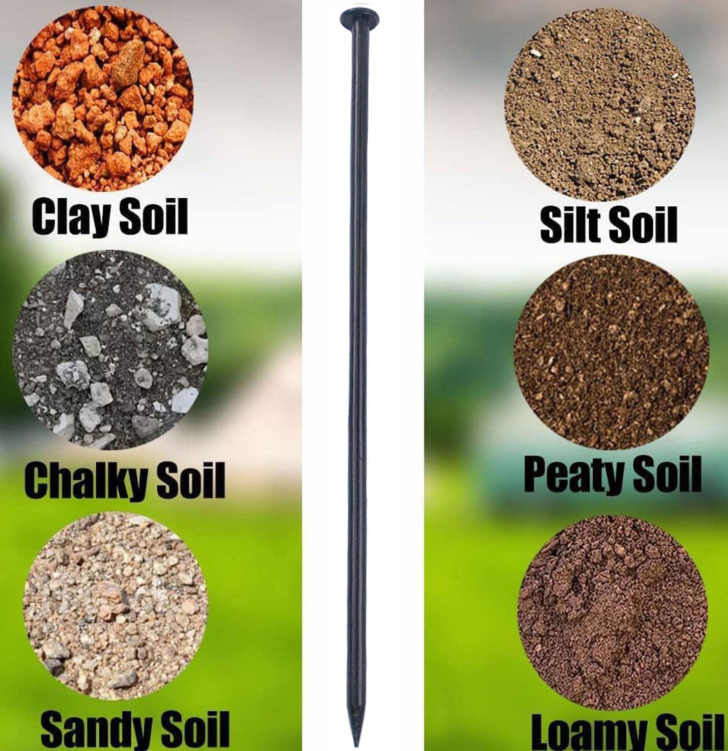 60 Pack - 8" Solid Galvanized Non-Rust Metal Garden Stakes, Spiral Landscape Edging Spikes/Anchors, for Paver Edging, Weed Barriers, Turf, House Construction, Carpentry Nail, Tent, Anchoring Spikes