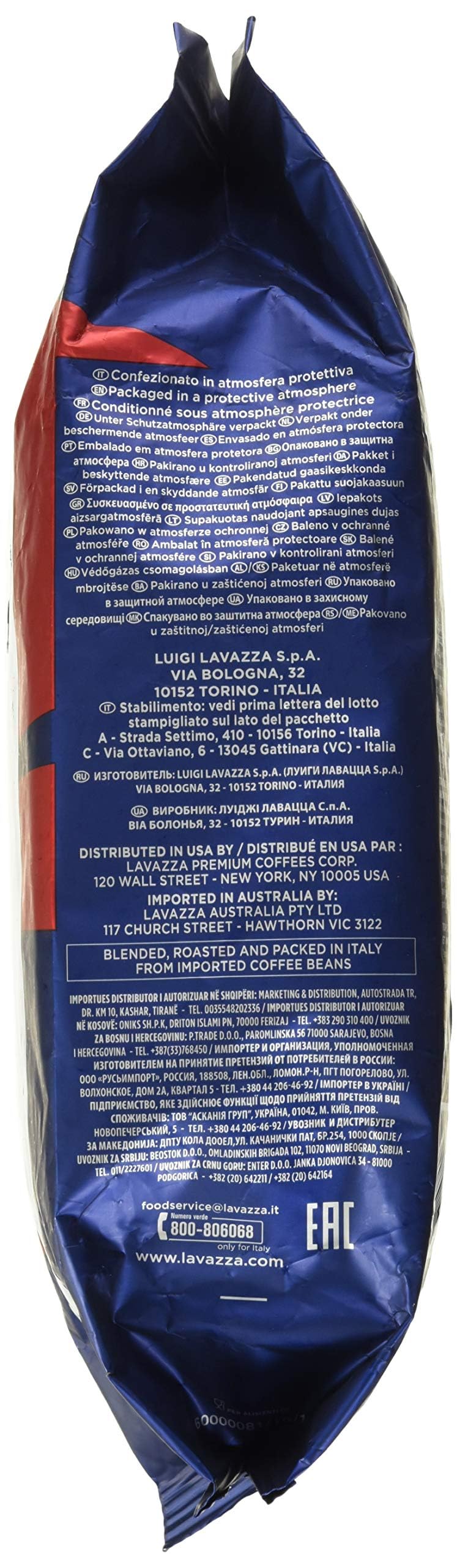 3 x Lavazza kawa Espresso Top Class Gran Gusto, całe ziarno, 1000 g