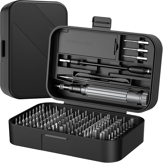 LIFEGOO Precision Screwdriver Set, 150 in 1 Magnetic Screwdriver Set with Mini Built-in Box, Repair Tool Kit for Computer, Laptop, iPhone, MacBook, PC, PS5, Xbox Controller, RC, Jewelers, Glasses