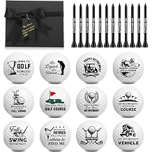 Arrowbash Retirement Golf Balls with Tees and Gift Box Funny Retirement Gifts for Dad Coworkers Golfers Husband