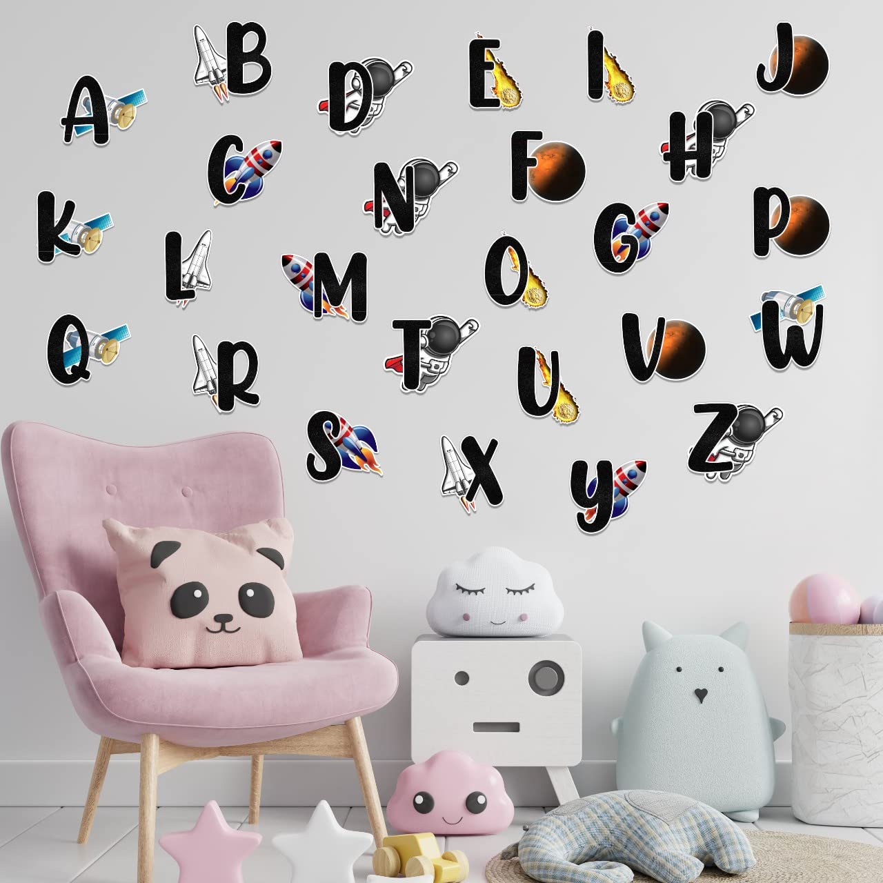 Seyal® Space Astronaut A - Z Alphabet Wall Sticker, small