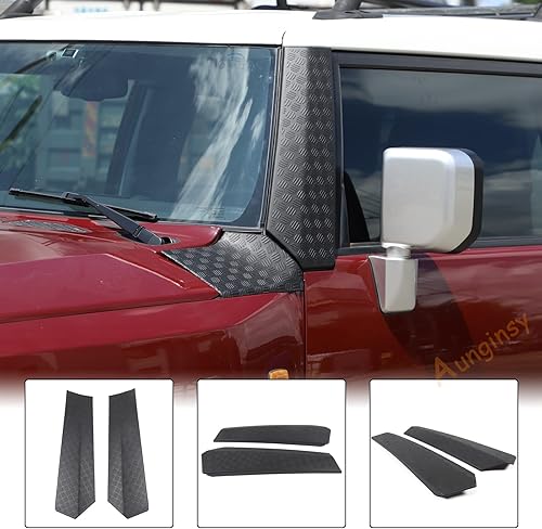 Miniatura 22 de Cubierta exterior para capó, protectores de esquinas laterales compatibles con Toyota FJ Cruiser 2007-2021, protector de esquina lateral para capó