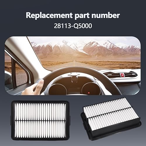 Miniatura 5 de Limpiador de filtro de aire del motor para Kia Seltos 1.6L 2.0L 2020-2023 Reemplaza 28113-Q5000