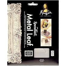 Mona Lisa Metal Leaf Imitation Silver Pack of 25 Sheets [Pack of 2] 13753-PK2