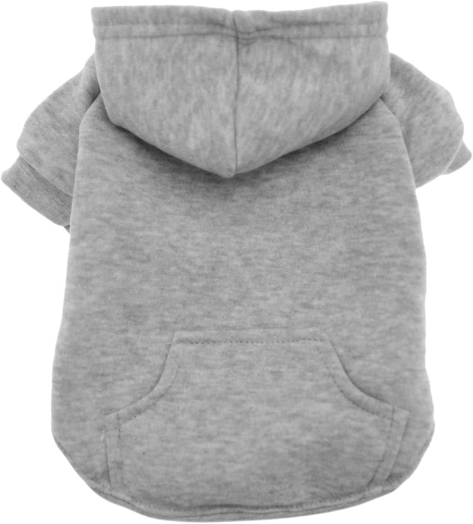 Barking Basics Dog Hoodie, XX-Large, Gray