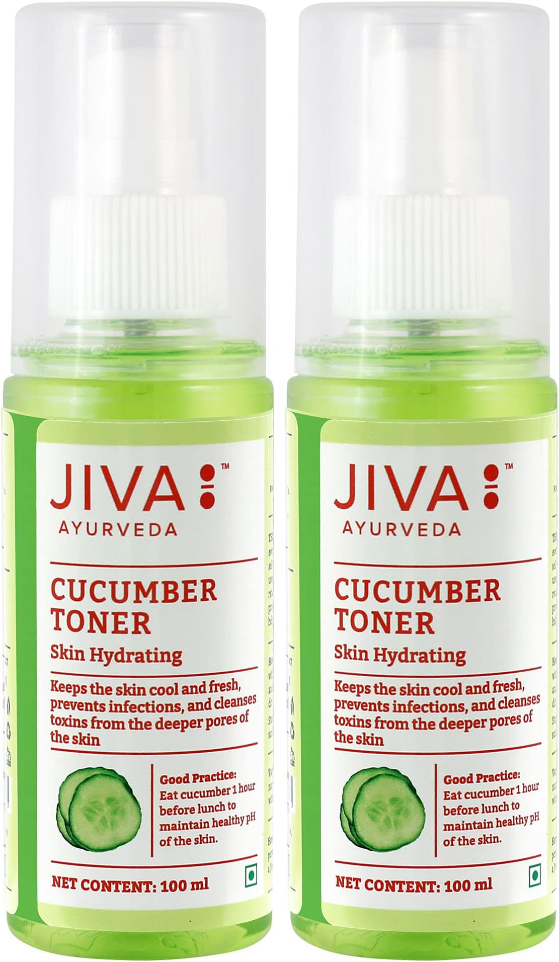 Cucumber Natural Water for Prevents infections | Skin toner | Pack of 2