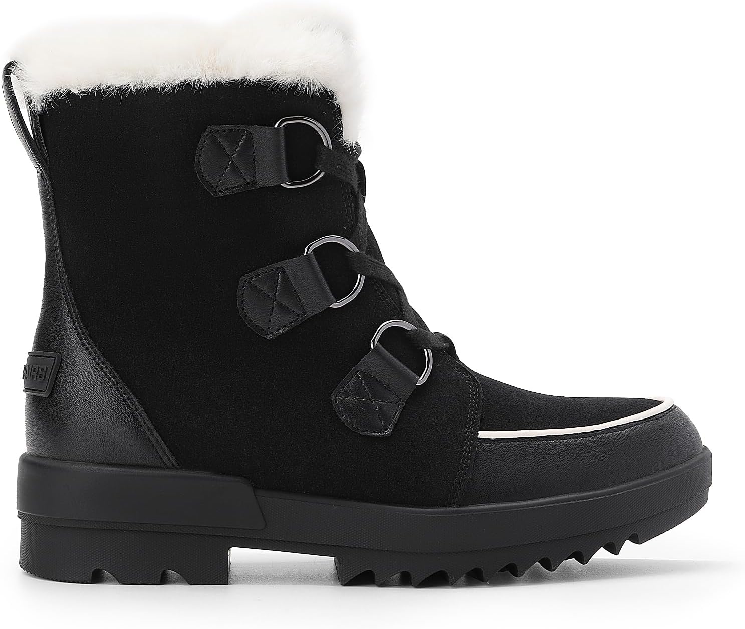 DREAM PAIRS Ankle Winter Boots for Women Snow Boots Anti-Slip Resistant Classic Warm Faux Fur Lined Lace Up for Outdoor Hiking Walking