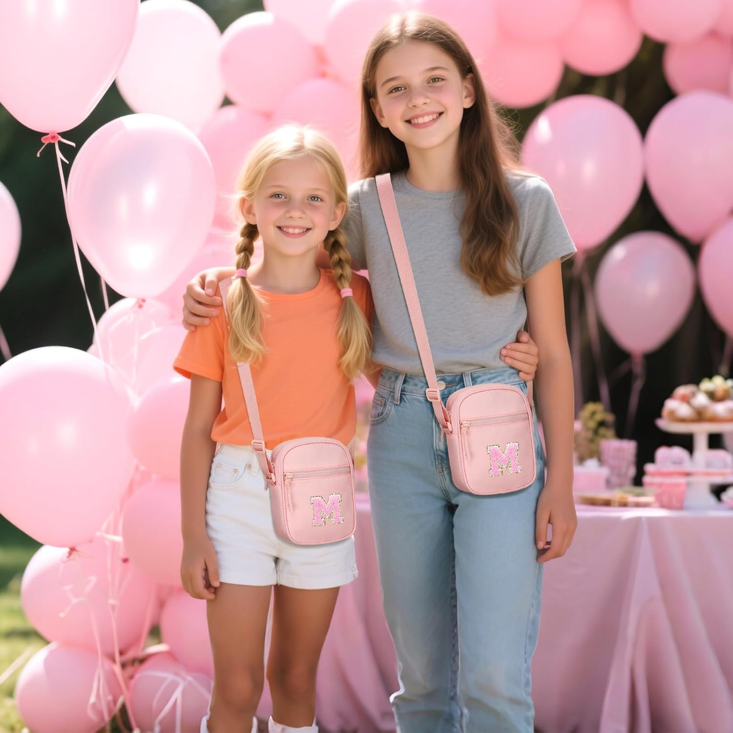 Birthday Gift for Girls Initial Kids Crossbody Purse Toddlers Bag for Age 3-10 - Image 3