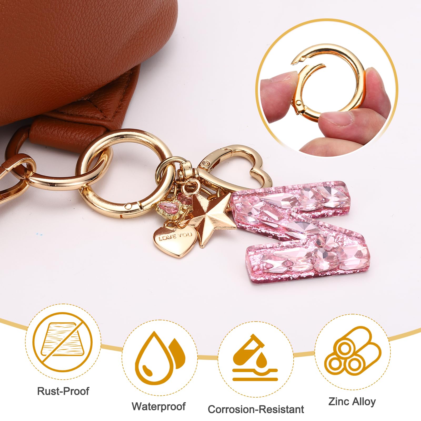 PATIKIL 16 Pcs Metal Spring O Rings - Image 4