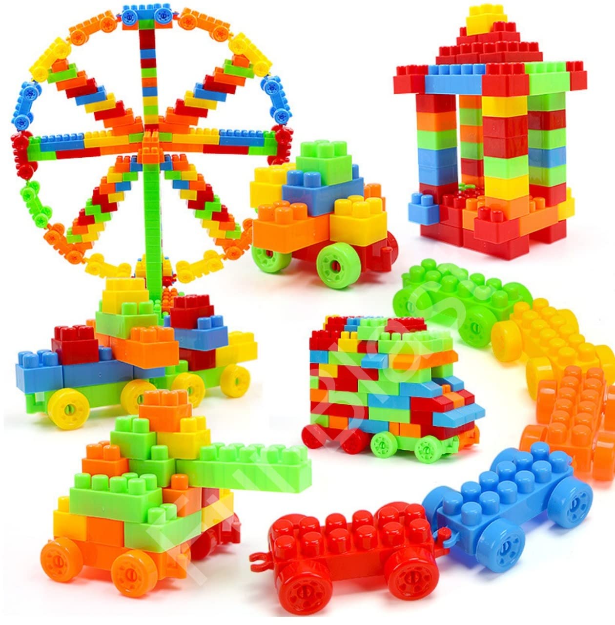 Buy FunBlast Building Blocks Toy, DIY Plastic Building Blocks for Kids ...