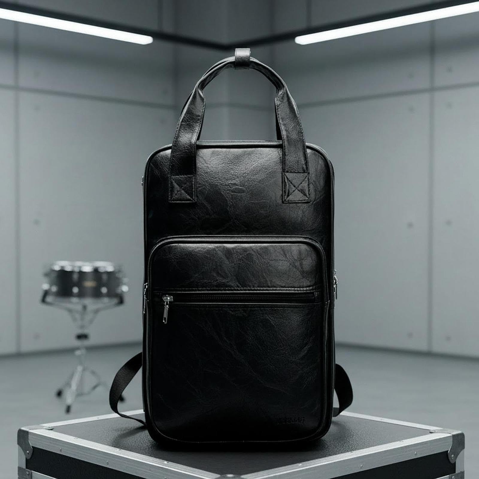 TISHITA Mochila para baquetas batería gran capacidad. Suministros para regalos. Bolsa para baquetas batería para tocar, cumpleaños, actividades en, Negro