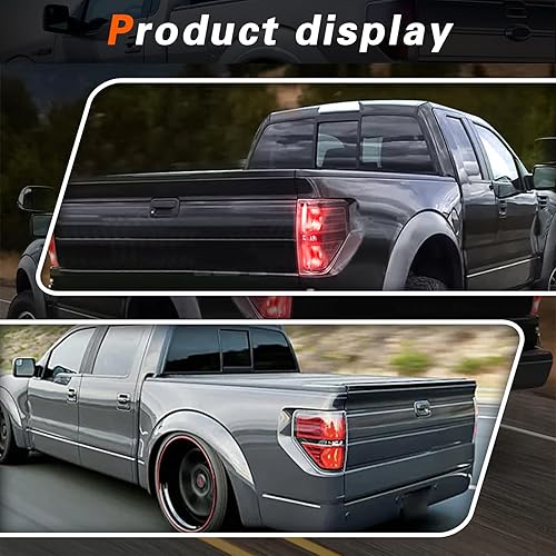 Miniatura 5 de TODO Luces traseras compatibles con F150 BL3Z13404AB 2009 2010 2011 2012 2013 2014 F150 BL3Z13405AB (lado izquierdo del lado del conductor)