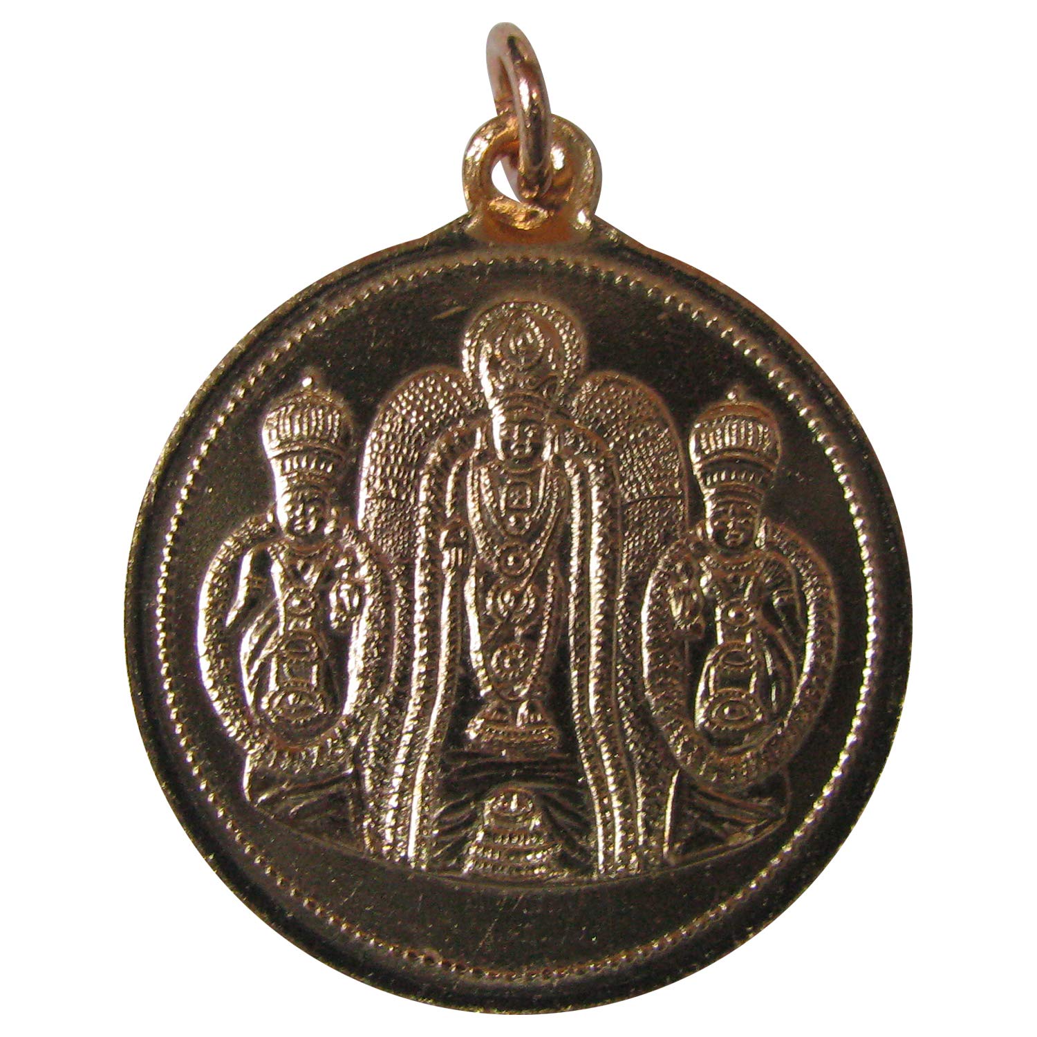 Lakshmi Puja StoresLord Venkateswara Alarmel Manga Bhudevi Copper Pendant Brown for Men and Women