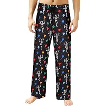 Mens Pajamas Pants Halloween Sleepwear Lounge Bottoms Soft Drawstring Elastic Waist Print Pj Night Pjs