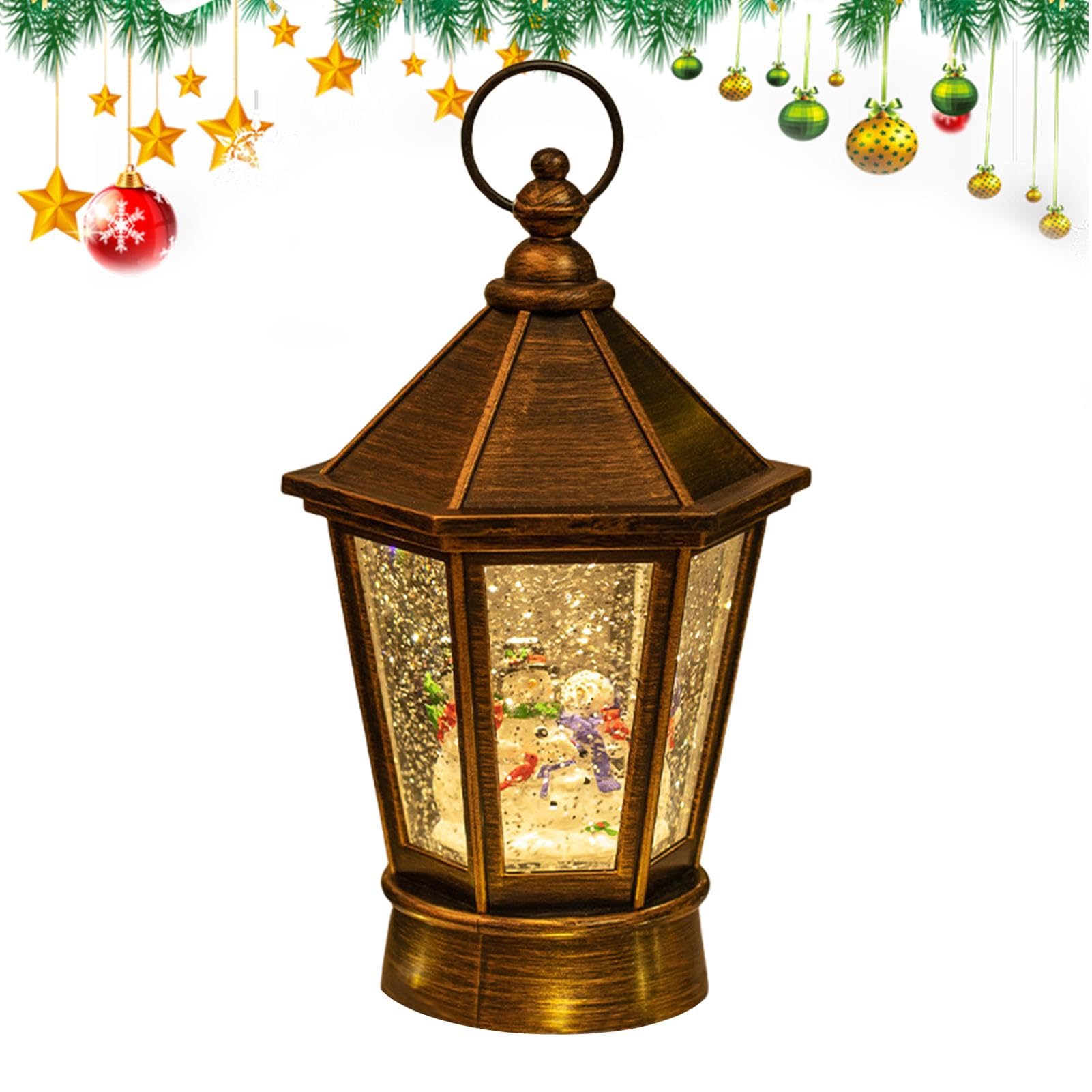 Globo de nieve musical LED premium y linterna navideña coleccionable